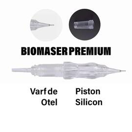 Ac Micropigmentare, BioMaser, 1R Premium, 0.30mm, Varf Otel Pentru Precizie Maxima - - Roveli