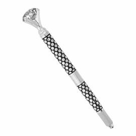 Stilou Microblading Diamond - Argintiu cu model - - Roveli