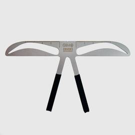 Rigla metalica masurat sprancene, diferite forme - European - - Roveli