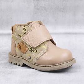 Ghete usoare , pentru copii , din piele naturala , captusite 1392-BEJ/S, Culoare (12): Bej, Multicolor, Marime (12): 29 - - Roveli