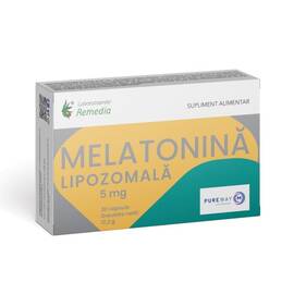 Melatonina Lipozomala 5 mg 30 capsule Laboratoarele Remedia - - Roveli