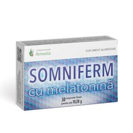 Somniferm cu Melatonina 30 comprimate Laboratoarele Remedia - - Roveli
