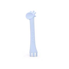 Lingurita din silicon 2 in 1 Giraffe Blue - - Roveli