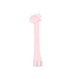 Lingurita din silicon 2 in 1 Giraffe Pink - - Roveli