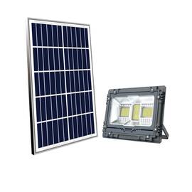 Proiector cu panou solar, impermeabil, din aluminiu, cu telecomanda si temporizator : Putere - 800 W - - Roveli