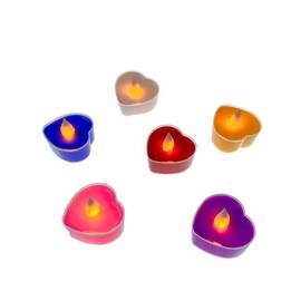 Lumanari decorative led, multicolore, cutie cu 24 bucati : Model - Inima, Model (tm): Inima - - Roveli