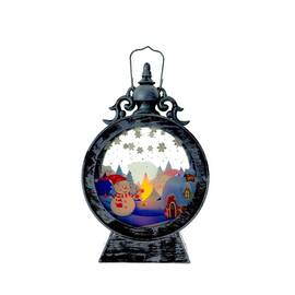 Felinar decorativ de Craciun cu om de zapada : Set - 2 buc, Set (tm): 2 buc - - Roveli