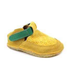 ​Botosei din piele naturala , pentru bebelusi 3268-MUSTAR/VERDE, Culoare (12): Verde, Mustar, Marime (12): 21 - - Roveli