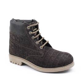 Bocanci captusiti ,  pentru copii , din piele naturala  2348-MARO/MARO, Culoare (12): Maro, Marime (12): 31 - - Roveli