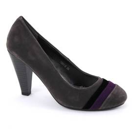 Pantofi de dama, din catifea, 7251-3-GREY-OUT, Culoare (12): Negru, Gri, Mov, Marime (12): 38 - - Roveli
