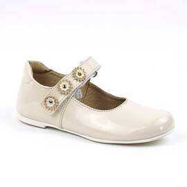 ​Pantofi usori , de copii , cu bareta decorata 1527-BEJ, Culoare (12): Bej, Marime (12): 33 - - Roveli