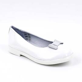 Balerini pentru copii , usori si comozi , cu fundita  3133-ALB, Culoare (12): Alb, Marime (12): 31 - - Roveli