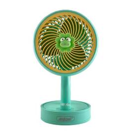 Ventilator de birou cu incarcare USB : Culoare - alb, Culoare (tm): verde - - Roveli