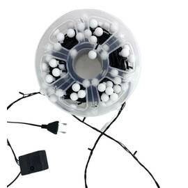 Instalatie de Craciun, tip snur cu 120 becuri led, lungime 20m, lumina multicolor : Tip lumina - RGB-multicolor, Tip lumina (tm): RGB-multicolor - - Roveli