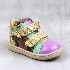 Ghete sport pentru copii , din piele naturala 3237-MULTICOLOR2, Marime (12): 22 - - Roveli