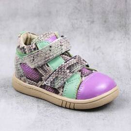 Ghete sport pentru copii , din piele naturala 3237-MULTICOLOR3, Marime (12): 22 - - Roveli