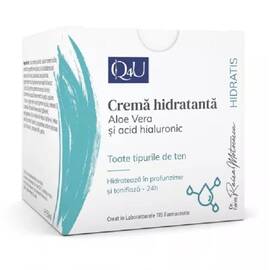 Crema Hidratanta cu Aloe Vera si Acid Hialuronic Hidratis Q4U 50 ml Tis Farmaceutic - - Roveli
