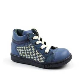 Ghete sport pentru copii , PRIMII PASI , din piele naturala 3234-BLEUMARIN/MULTICOLOR, Marime (12): 25 - - Roveli