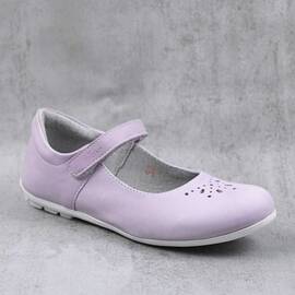 Balerini usori , de copii  , din piele naturala 1862-MOV1, Marime (12): 35 - - Roveli