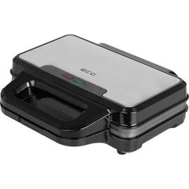 Sandwich maker ECG S 2120 Grande, 900 W, 4 sandvisuri triunghiulare, design din otel inoxidabil si plastic - - Roveli