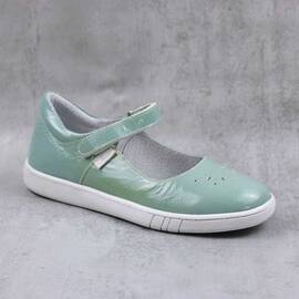 Balerini usori , de copii  , din piele naturala 1862-BLEU1, Culoare (12): Bleu, Marime (12): 31 - - Roveli