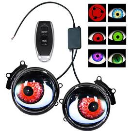 Set 2 Lampi cu lupa display LED, 6 moduri iluminare, telecomanda, 160W/set - - Roveli