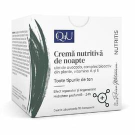 Crema Nutritiva de Noapte Nutritis Q4U 50 ml Tis Farmaceutic - - Roveli
