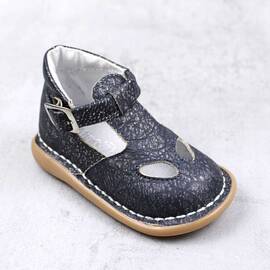 Pantofi  pentru copii , decupati , din piele naturala PRIMII PASI   3208-BLEUMARIN/GRI, Culoare (12): Gri, Bleumarin, Marime (12): 20 - - Roveli