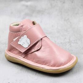 Ghete de copii, cu talpa cusuta , din piele naturala PRIMII PASI  3022-ROZ, Culoare (12): Roz, Marime (12): 20 - - Roveli