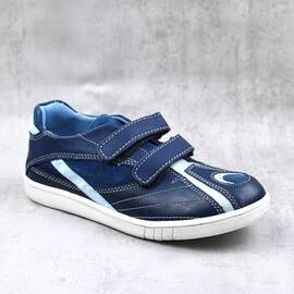 Pantofi sport pentru copii , din piele naturala 3229-MULTICOLOR2, Culoare (12): Alb, Bleumarin, Marime (12): 34 - - Roveli