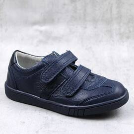 Pantofi sport pentru copii , din piele naturala 3229-BLEUMARIN2, Culoare (12): Bleumarin, Marime (12): 30 - - Roveli