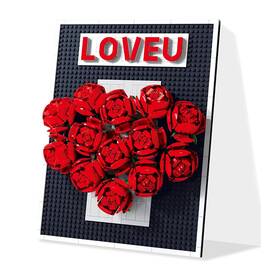 Set de constructie Rama cu 13 trandafiri, 848 piese - - Roveli
