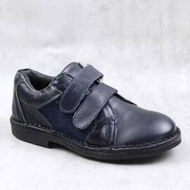 Pantofi pentru copii , din piele naturala 3102-BLEUMARIN, Culoare (12): Bleumarin, Marime (12): 34 - - Roveli