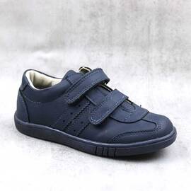 Pantofi sport , pentru copii , din piele naturala 3229-BLEUMARIN/BLEUMARIN, Culoare (12): Bleumarin, Marime (12): 27 - - Roveli