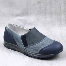 Pantofi sport , usori , pentru copii , din piele naturala 3231-BLEUMARIN/GRI, Culoare (12): Gri, Bleumarin, Marime (12): 30 - - Roveli