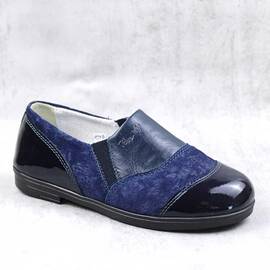 Pantofi usori pentru copii , din piele naturala 3231-BLEUMARIN, Culoare (12): Bleumarin, Marime (12): 32 - - Roveli