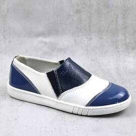 Espadrile usoare pentru copii , din piele naturala 3231-BLEUMARIN/ALB, Culoare (12): Alb, Bleumarin, Marime (12): 32 - - Roveli