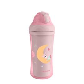 Cana cu pai 220 ml, Moony me Pink, Kikka Boo - - Roveli