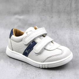 Pantofi sport , pentru copii , din piele naturala 3229-ALB/MULTI5, Culoare (12): Bleumarin, Marime (12): 29 - - Roveli