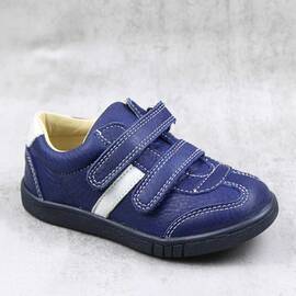 Pantofi sport , pentru copii , din piele naturala  1839-BLEU/BLEU, Culoare (12): Alb, Albastru, Marime (12): 26 - - Roveli