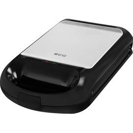 Sandwich maker grill ECG S 4310, 1200 W, 3 tipuri de placi interschimbabile 23 x 23 cm, unghi deschidere 105° - - Roveli