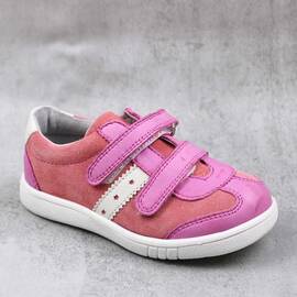 Pantofi sport , pentru copii , din piele naturala 3229-FUCSIA/X, Marime (12): 25 - - Roveli