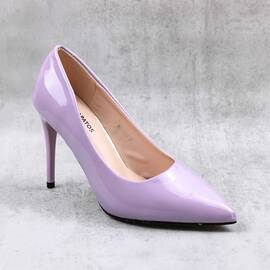 ​Pantofi eleganti  , de dama , stiletto , lacuiti  BO129-PURPLE, Culoare (12): Mov, Marime (12): 39 - - Roveli