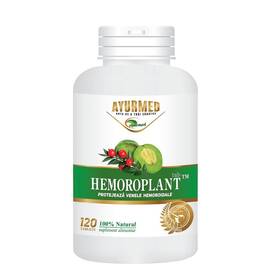 Hemoroplant Supliment Natural Pentru Hemoroizi Și Circulatie 120 Tablete Ayurmed - - Roveli