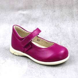Pantofi usori , de copii , din piele naturala  1796-FUCSIA/1, Marime (12): 25 - - Roveli