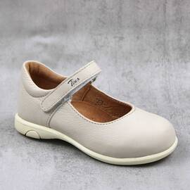 Pantofi usori , de copii ,din piele naturala   1796-CREM/CREM, Culoare (12): Crem, Marime (12): 24 - - Roveli