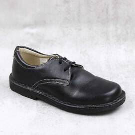 Pantofi unisex , pentru copii , din piele naturala  853-NEGRU/XV, Culoare (12): Negru, Marime (12): 30 - - Roveli