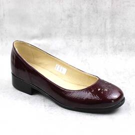 ​Pantofi eleganti de dama , cu perforatii, din piele naturala  3219-BORDO, Culoare (12): Bordo, Marime (12): 37 - - Roveli