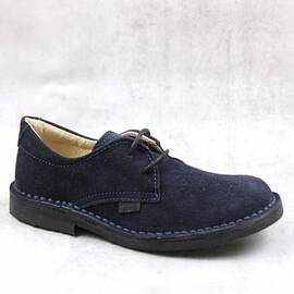 Pantofi unisex , pentru copii , din piele naturala , intoarsa  853-BLEUMARIN/300, Culoare (12): Bleumarin, Marime (12): 30 - - Roveli
