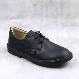 Pantofi unisex , pentru copii , din piele naturala 853-NEGRU/P, Culoare (12): Negru, Marime (12): 34 - - Roveli